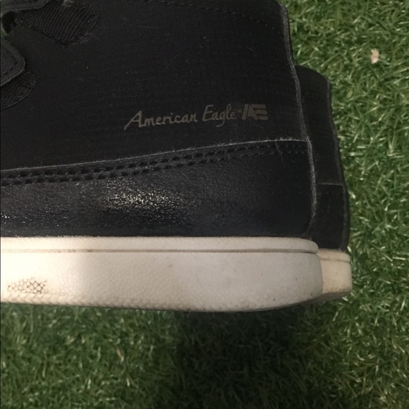 12.5 Boy velcro hightop runner sneaker black/white - Picture 7 of 9